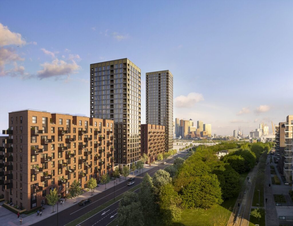 The modern style buildings associated with Symphony's L&Q Greenwich Case Study